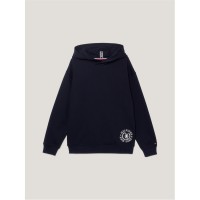 суичър,детски,облекла,tommy,hilfiger,tommy,hilfiger,crest,logo,hoodie,desert,sky