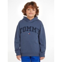 юношески,суичър,детски,облекла,tommy,hilfiger,varsity,over,the,head,hoodie,junior,aegean,sea