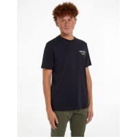 тениска,облекла,на,разпродажба,мъжки,тениски,tommy,hilfiger,men's,global,stripe,regular,fit,t,shirt,desert,sky