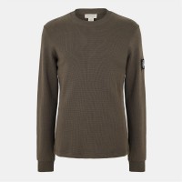 фланелка,с,дълъг,ръкав,мъжки,тениски,calvin,klein,jeans,waffle,long,sleeve,top,beluga