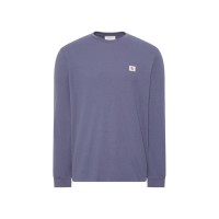 фланелка,с,дълъг,ръкав,мъжки,тениски,calvin,klein,jeans,waffle,long,sleeve,top,blue,nomad
