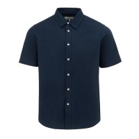 мъжка,риза,с,къс,ръкав,firetrap,short,sleeve,oxford,shirt,mens,navy
