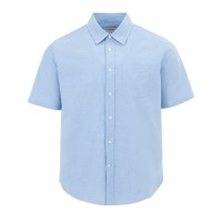 мъжка,риза,с,къс,ръкав,firetrap,short,sleeve,oxford,shirt,mens,sky,blue