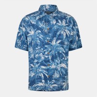 облекла,на,разпродажба,мъжки,ризи,polo,ralph,lauren,men's,linen,palm,short,sleeve,patterned,shirt,indigo,palm