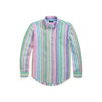 риза,с,дълъг,ръкав,облекла,на,разпродажба,мъжки,ризи,polo,ralph,lauren,men's,long,sleeve,patterned,shirt,green,pink