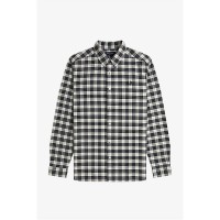 облекла,на,разпродажба,мъжки,ризи,fred,perry,men's,tartan,long,sleeve,oxford,shirt,ecru,560