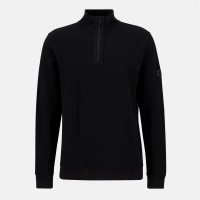 пуловер,облекла,на,разпродажба,мъжки,ежедневни,облекла,мъжки,горнища,с,качулка,barbour,international,samuel,half,zip,jumper,black,bk11