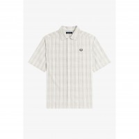 риза,с,къс,ръкав,мъжки,ризи,fred,perry,men,s,patterned,short,sleeve,shirt,ecru,560
