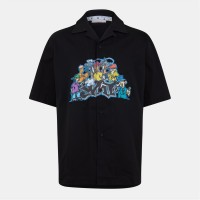 облекла,на,разпродажба,мъжки,ризи,off,white,men's,holiday,shirt,holiday,themed,black