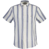 риза,с,къс,ръкав,облекла,на,разпродажба,мъжки,ризи,gant,men's,patterned,short,sleeve,shirt,vintge,blue,442