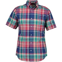 риза,с,къс,ръкав,облекла,на,разпродажба,мъжки,ризи,gant,men's,patterned,short,sleeve,shirt,rose,red,641