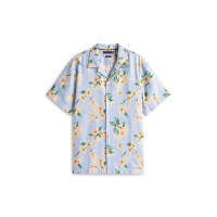 облекла,на,разпродажба,мъжки,ризи,tommy,hilfiger,men's,floral,short,sleeve,patterned,shirt,sweet,blue,0gy
