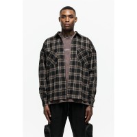 облекла,на,разпродажба,good,for,nothing,check,flannel,shirt,brown