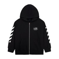суичър,l,ab,off,white,kids,small,logo,full,zip,teddy,fleece,hoodie,black