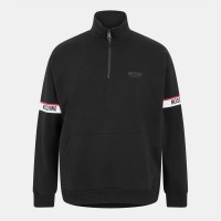 поларена,блуза,облекла,на,разпродажба,мъжки,ежедневни,облекла,мъжки,горнища,с,качулка,moschino,men's,1,4,zip,fleece,top,black