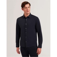 облекла,на,разпродажба,мъжки,ризи,ted,baker,luckey,pique,shirt,navy