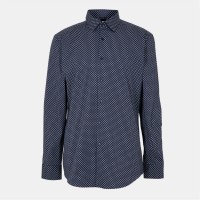 риза,с,дълъг,ръкав,облекла,на,разпродажба,мъжки,ризи,boss,men's,hank,kent,long,sleeve,patterned,tailored,fit,shirt,dark,blue,404