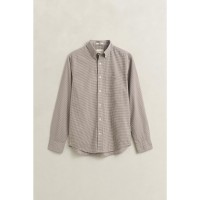 gant,mens,gingham,long,sleeve,patterned,shirt,taupe,260