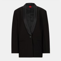 hugo,women's,amusar,suit,jacket,black