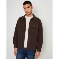 риза,threadbare,long,sleeve,plain,shirt,chocolate