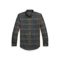 риза,с,дълъг,ръкав,облекла,на,разпродажба,мъжки,ризи,polo,ralph,lauren,men's,long,sleeve,brushed,flannel,patterned,shirt,pine,navy,multi