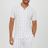 мъжка,риза,с,къс,ръкав,brave,soul,bs,mens,open,collar,short,sleeve,shirt,with,stripe,pattern,white,grey