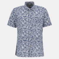 риза,с,къс,ръкав,облекла,на,разпродажба,мъжки,ризи,barbour,men's,jackstone,short,sleeve,geometric,print,shirt,dark,denim,ny38
