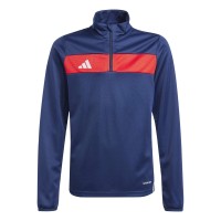 горнище,футболни,анцузи,adidas,kids,tiro,es,quarter,zip,long,sleeve,tracksuit,top,navblu,red