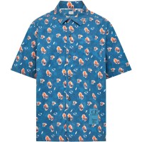 риза,с,къс,ръкав,облекла,на,разпродажба,мъжки,ризи,cp,company,sponged,short,sleeve,shirt,ink,blue,848