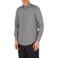 риза,облекла,на,разпродажба,мъжки,ризи,emporio,armani,men's,long,sleeve,plain,shirt,grigio