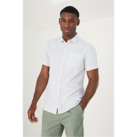 облекла,на,разпродажба,brave,soul,sleeve,shirt,with,rolled,sleeve,hem,blue,white