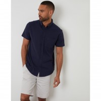 риза,threadbare,men,s,majestic,short,sleeve,plain,shirt,navy