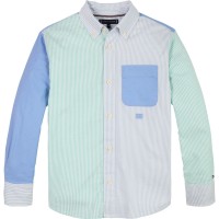 риза,с,дълъг,ръкав,tommy,hilfiger,kids,long,sleeve,oxford,shirt,cloudy,blue,c14