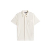 риза,облекла,на,разпродажба,мъжки,ризи,tommy,hilfiger,men's,short,sleeve,plain,shirt,ivory,petal,z00