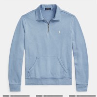 облекла,на,разпродажба,мъжки,ежедневни,облекла,мъжки,горнища,с,качулка,polo,ralph,lauren,quarter,zip,fleece,channel,blue