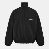 поларена,блуза,облекла,на,разпродажба,мъжки,ежедневни,облекла,мъжки,горнища,с,качулка,fear,of,god,essentials,men's,quarter,zip,fleece,top,jet,black