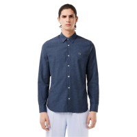 риза,мъжки,ризи,lacoste,men,s,long,sleeve,plain,shirt,navy,blue,flour