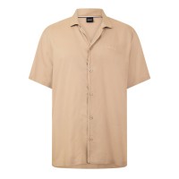 риза,мъжки,ризи,boss,men,s,short,sleeve,plain,shirt,beige,275