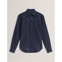 мъжки,ризи,ted,baker,ted,ls,check,shirt,sn61,teal,blue