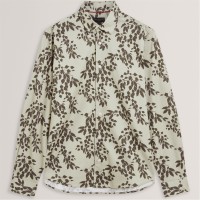 риза,с,дълъг,ръкав,облекла,на,разпродажба,ted,baker,men's,ls,print,long,sleeve,patterned,shirt,lt,green