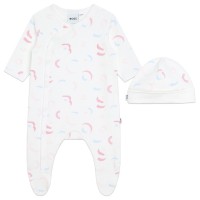 комплект,детски,облекла,boss,boss,aio,hat,set,bb42,wht,pnk,n54