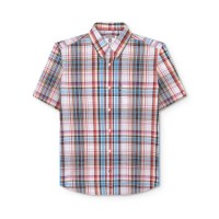 облекла,на,разпродажба,lambretta,sleeve,multi,check,shirt,white,blue,red