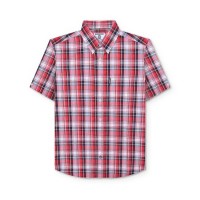 облекла,на,разпродажба,lambretta,sleeve,multi,check,shirt,red,white