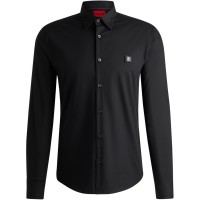 мъжки,ризи,hugo,slim,fit,logo,shirt,black,001