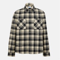 облекла,на,разпродажба,мъжки,ризи,off,white,check,shirt,beige,black