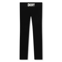 клин,детски,облекла,dkny,logo,leggings,black,09b