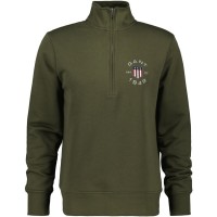 мъжки,ежедневни,облекла,мъжки,горнища,с,качулка,gant,print,half,zip,evening,blue,s,juniper,green