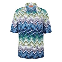 облекла,на,разпродажба,мъжки,ризи,missoni,zigzag,short,sleeved,shirt,blu,lim,wht