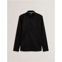 облекла,на,разпродажба,мъжки,ризи,ted,baker,allardo,regular,premium,oxford,shirt,black