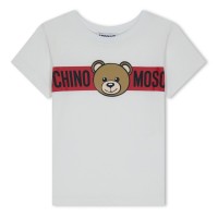 юношеска,тениска,детски,3/4,панталони,moschino,logo,bear,t,shirt,juniors,white,10101